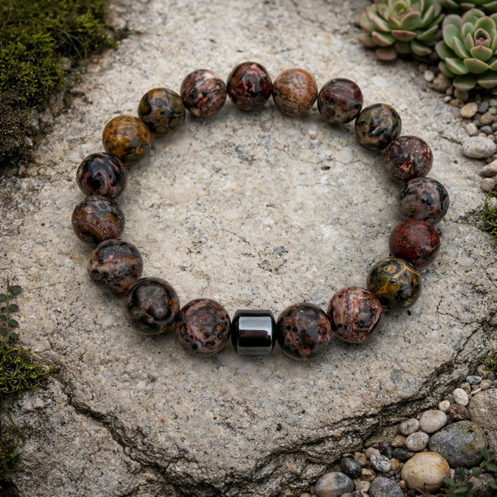 Imperium Leopard Jasper Bracelet