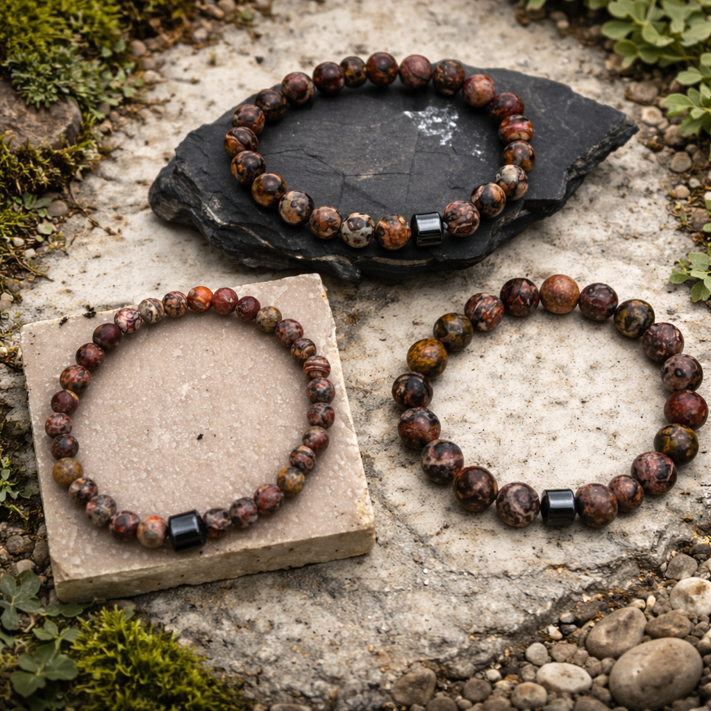 Imperium Leopard Jasper Bracelet